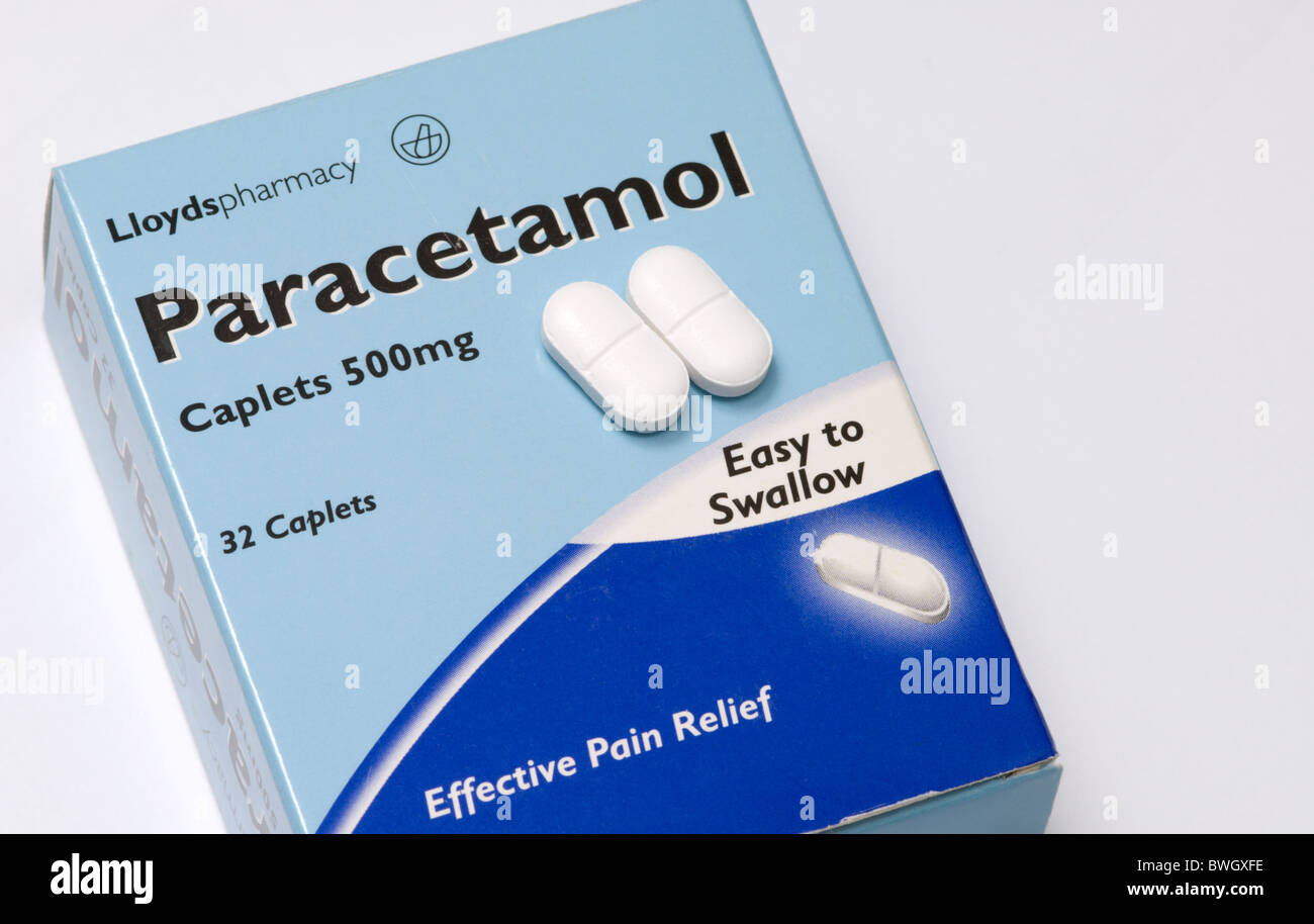 generic image of Paracetamol pain relief tablets Stock Photo