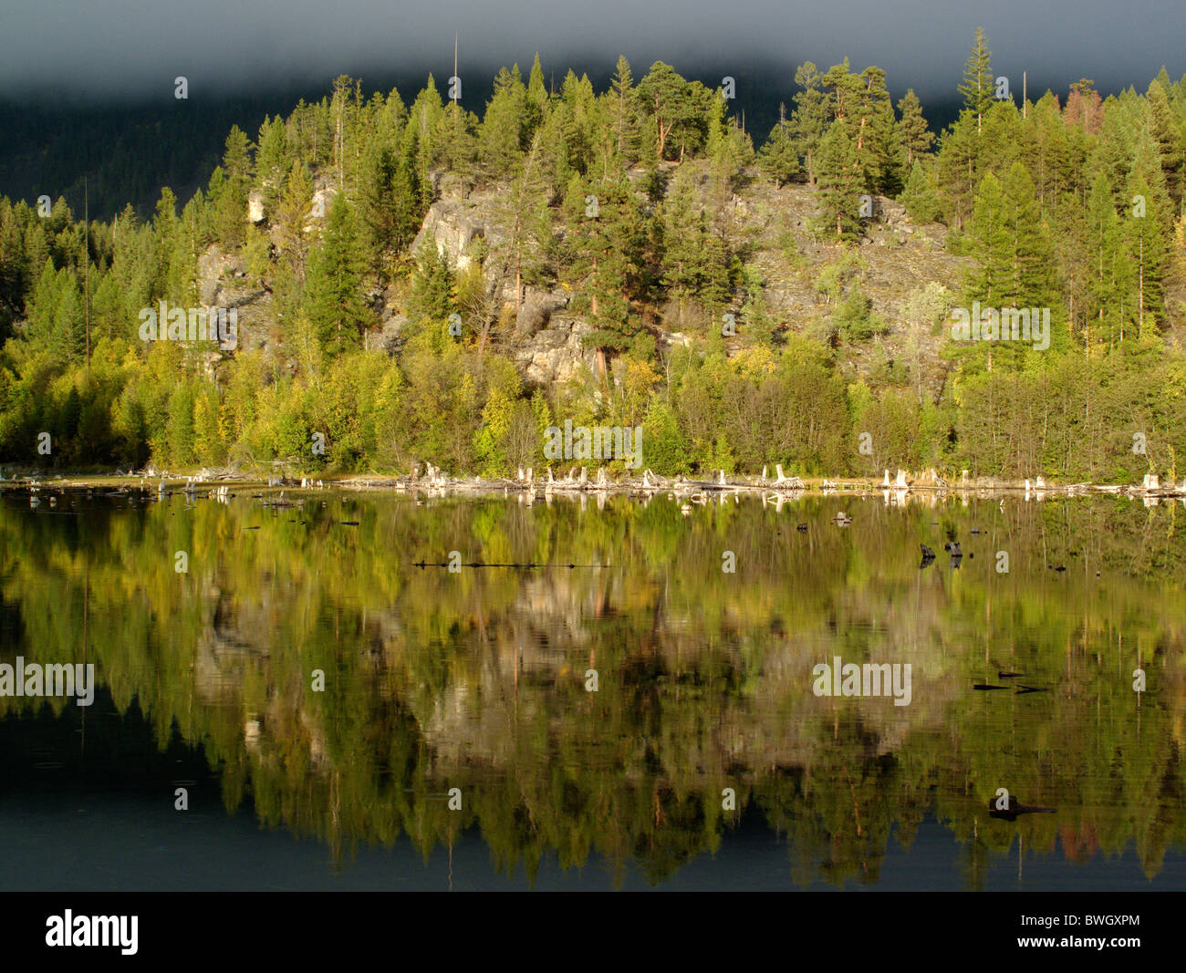 Lakit Lake in the East Kootenays range in British Columbia, Canada Stock Photo