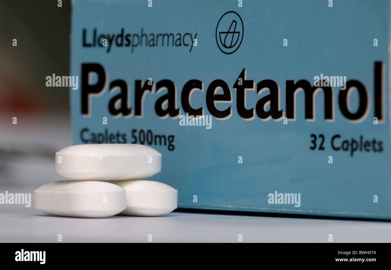 generic image of Paracetamol pain relief tablets Stock Photo