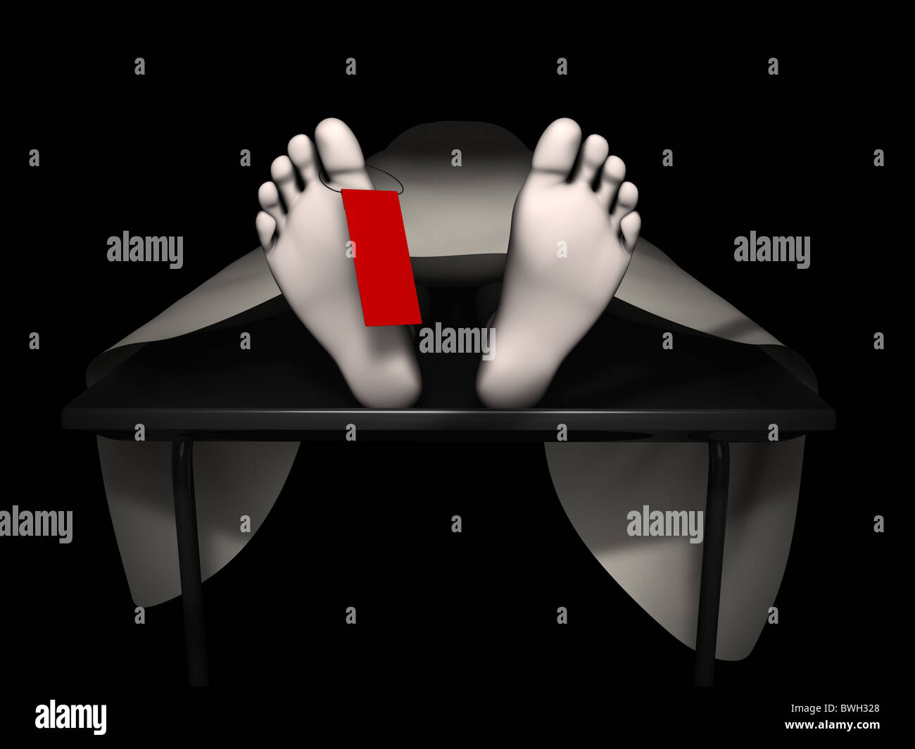 3d rendering human corpse, isolated on black background Stock Photo Alamy