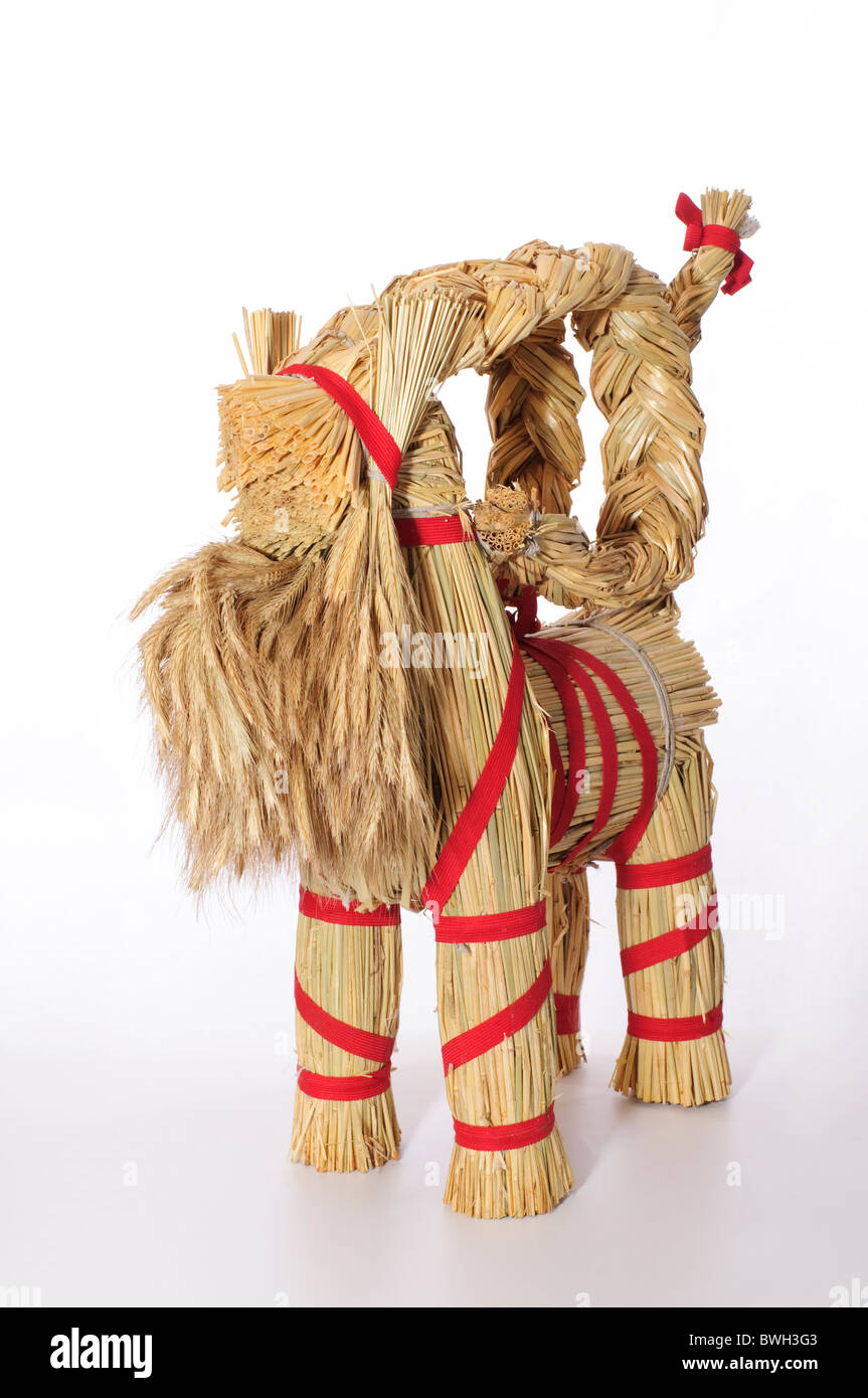 Scandinavian Yule Goat isolated on white background Stock Photo Alamy