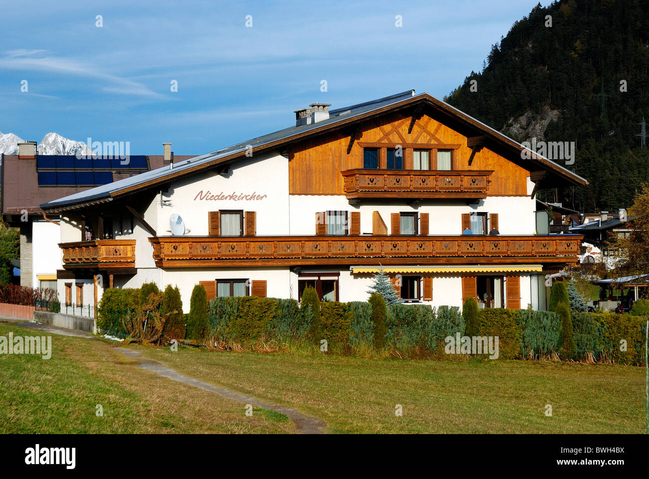Haus Niederkircher private holiday home seefeld austria Stock Photo Alamy