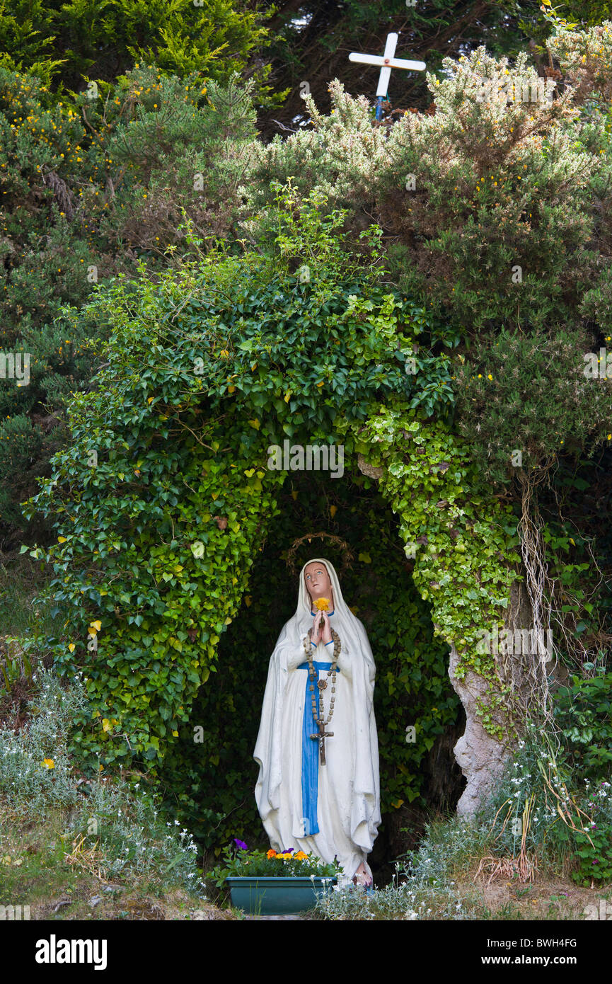 Grotto For Blessed Mother Statue