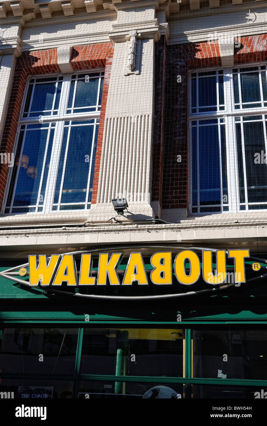 walkabout bar logo in uk high street Stock Photo