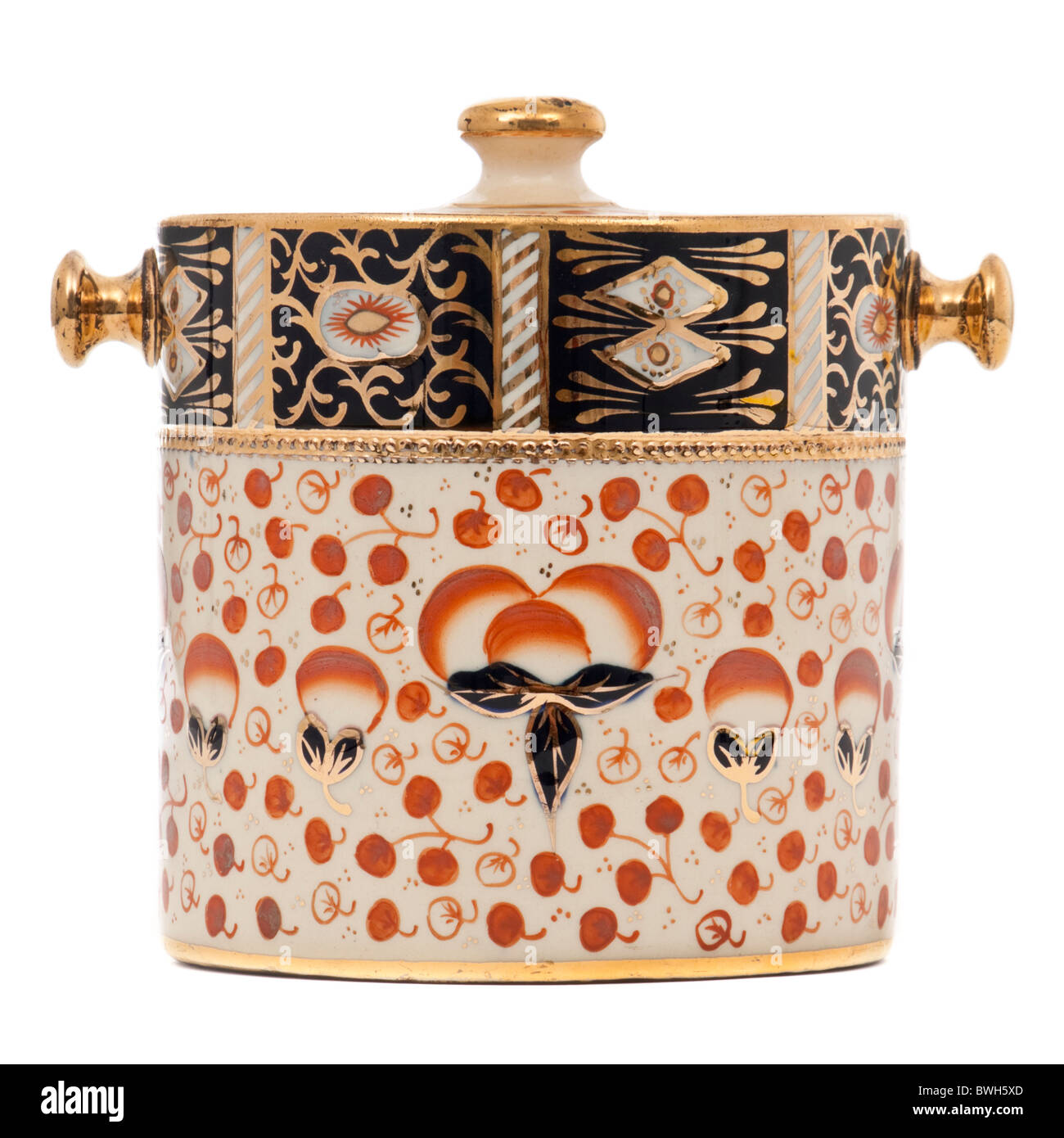 Vintage ceramic hand painted cookie jar Stock Photo Alamy