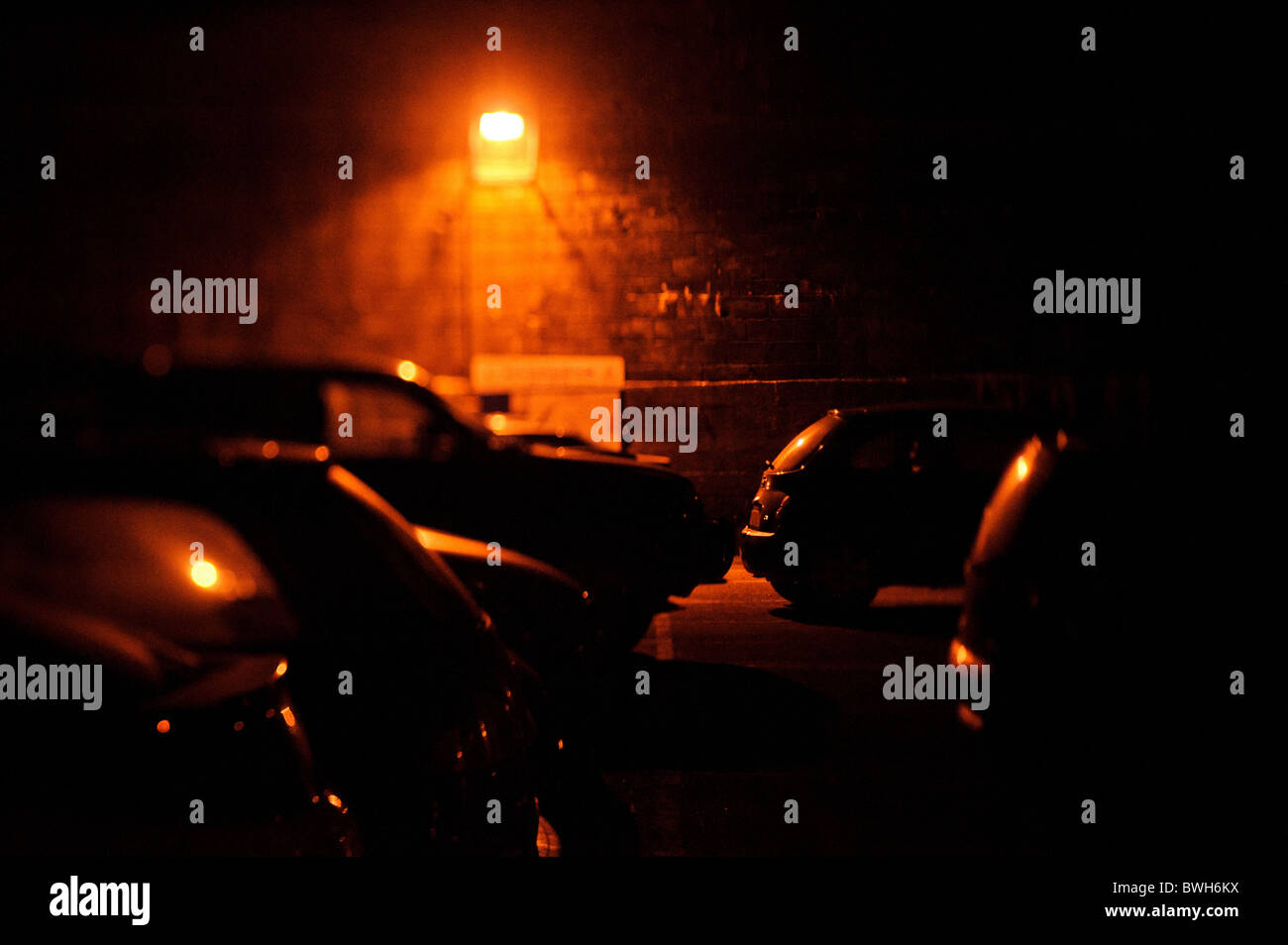 Car park at night hi-res stock photography and images - Alamy