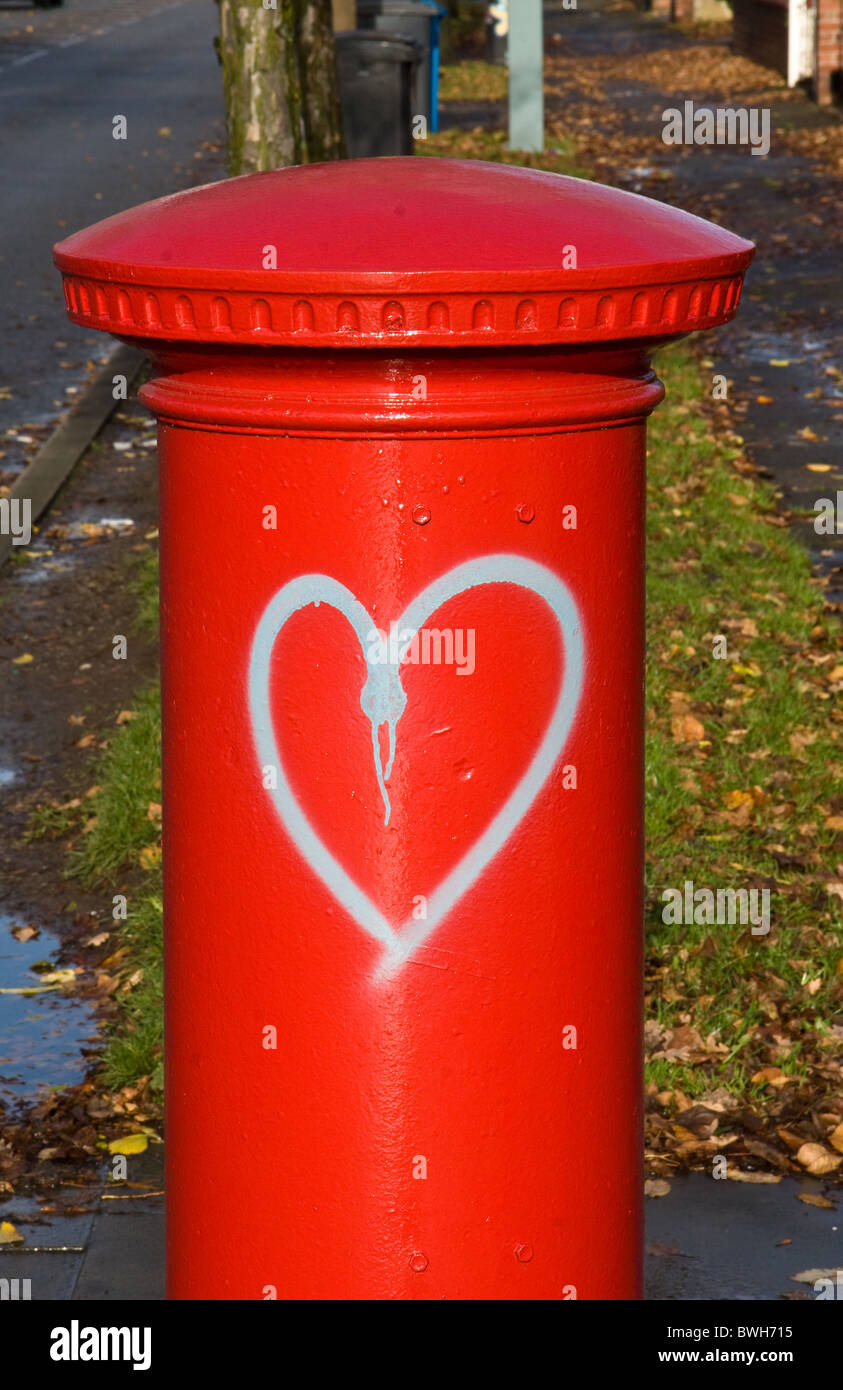 Postbox, Salford, Greater Manchester, UK Stock Photo