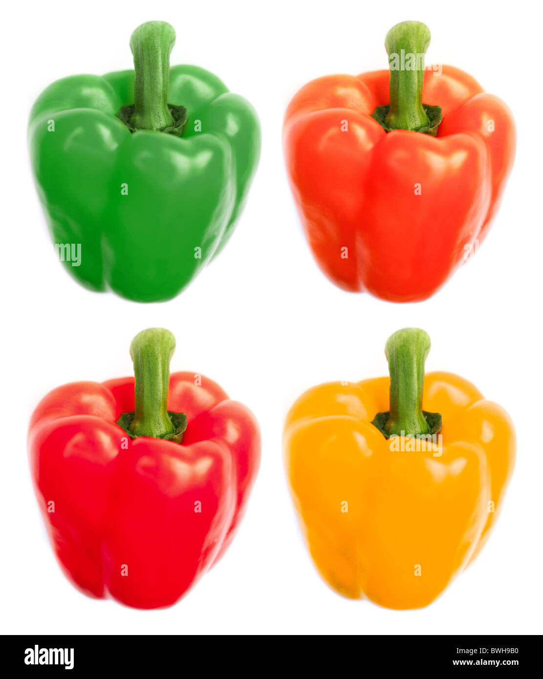 red and green peppers