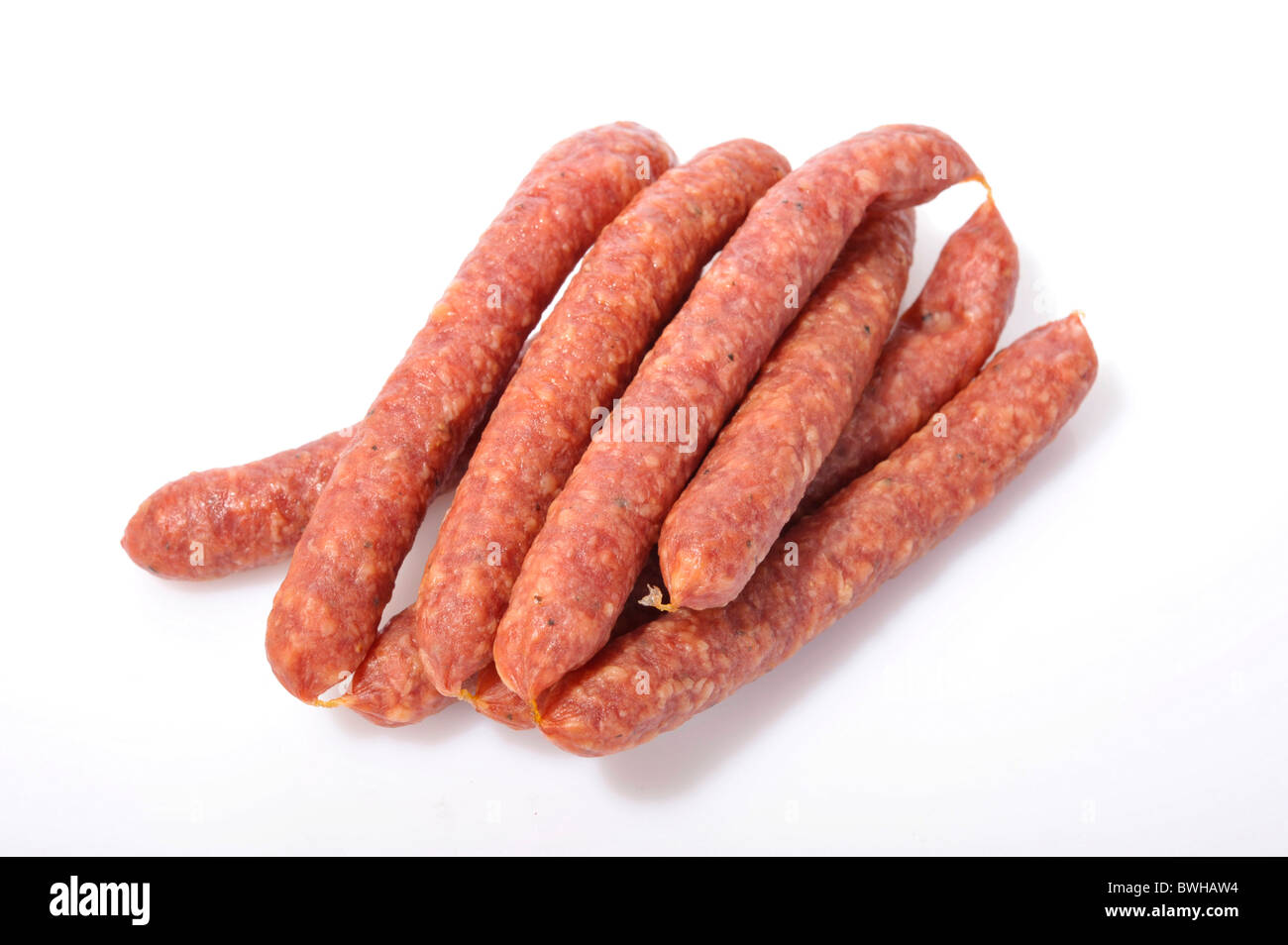 Air-dried salami Stock Photo