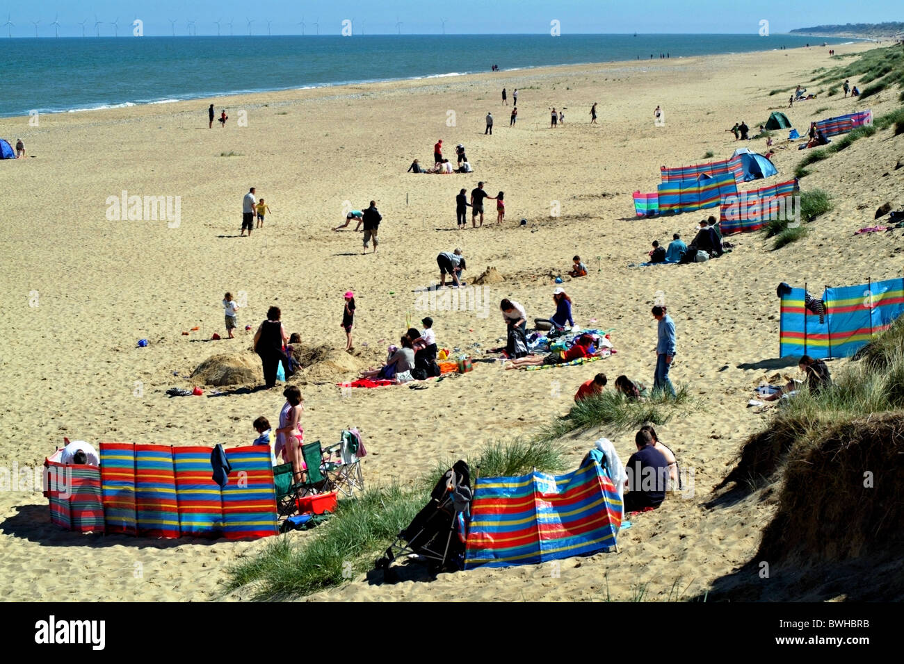 Beach At Winterton On Sea Norfolk Stock Photo Alamy