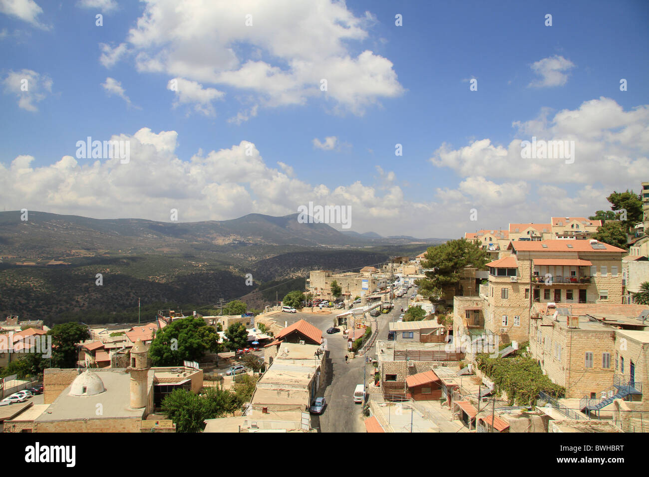 Israel, Upper Galilee, a view of Safed Stock Photo