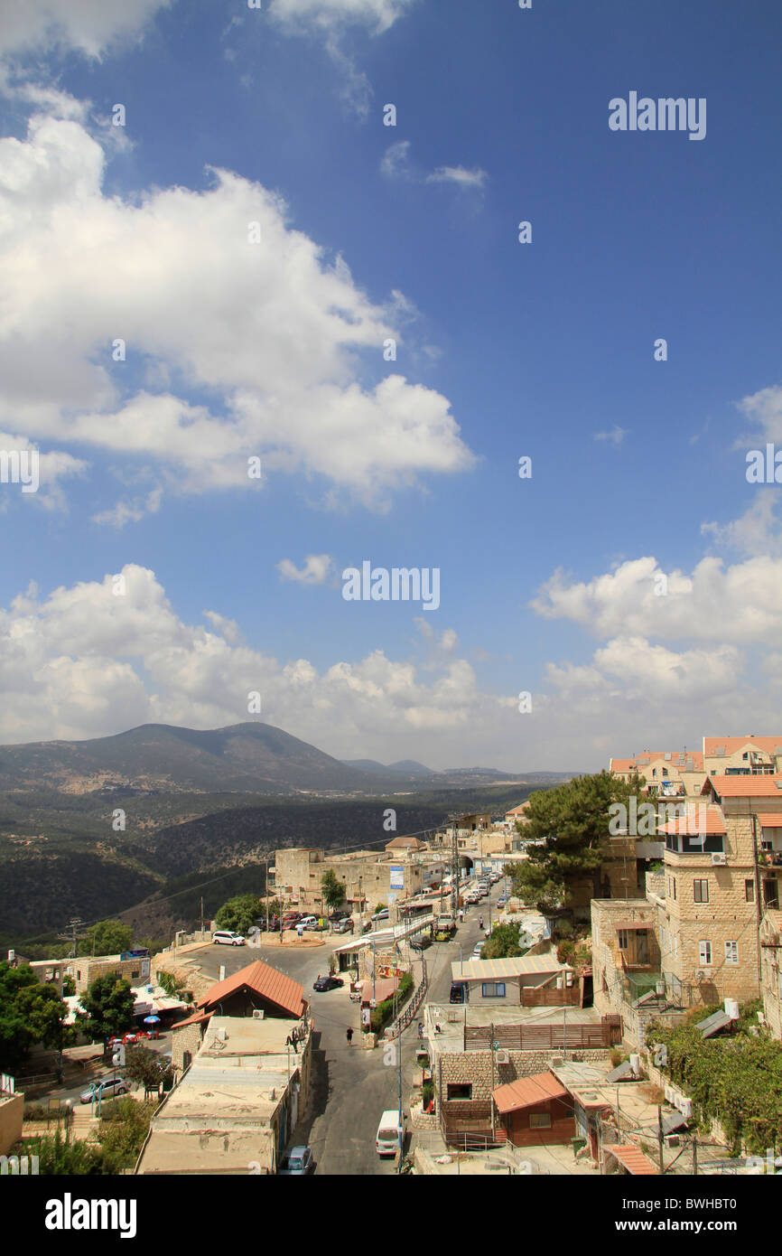 Israel, Upper Galilee, a view of Safed Stock Photo