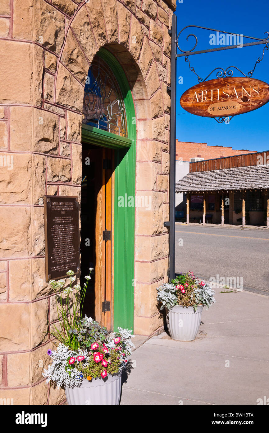 Artisans of Mancos Gallery, Mancos, Colorado Stock Photo Alamy