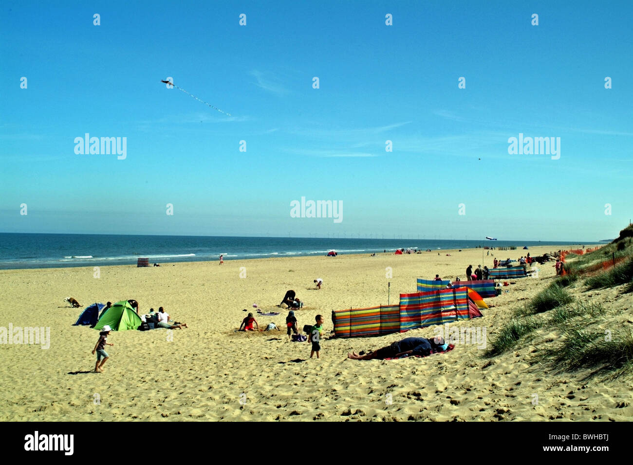 Beach At Winterton On Sea Norfolk Stock Photo Alamy