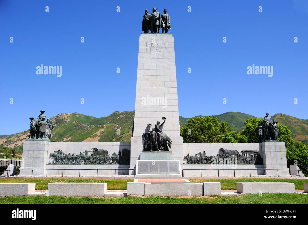 This is the place monument stock photo alamy