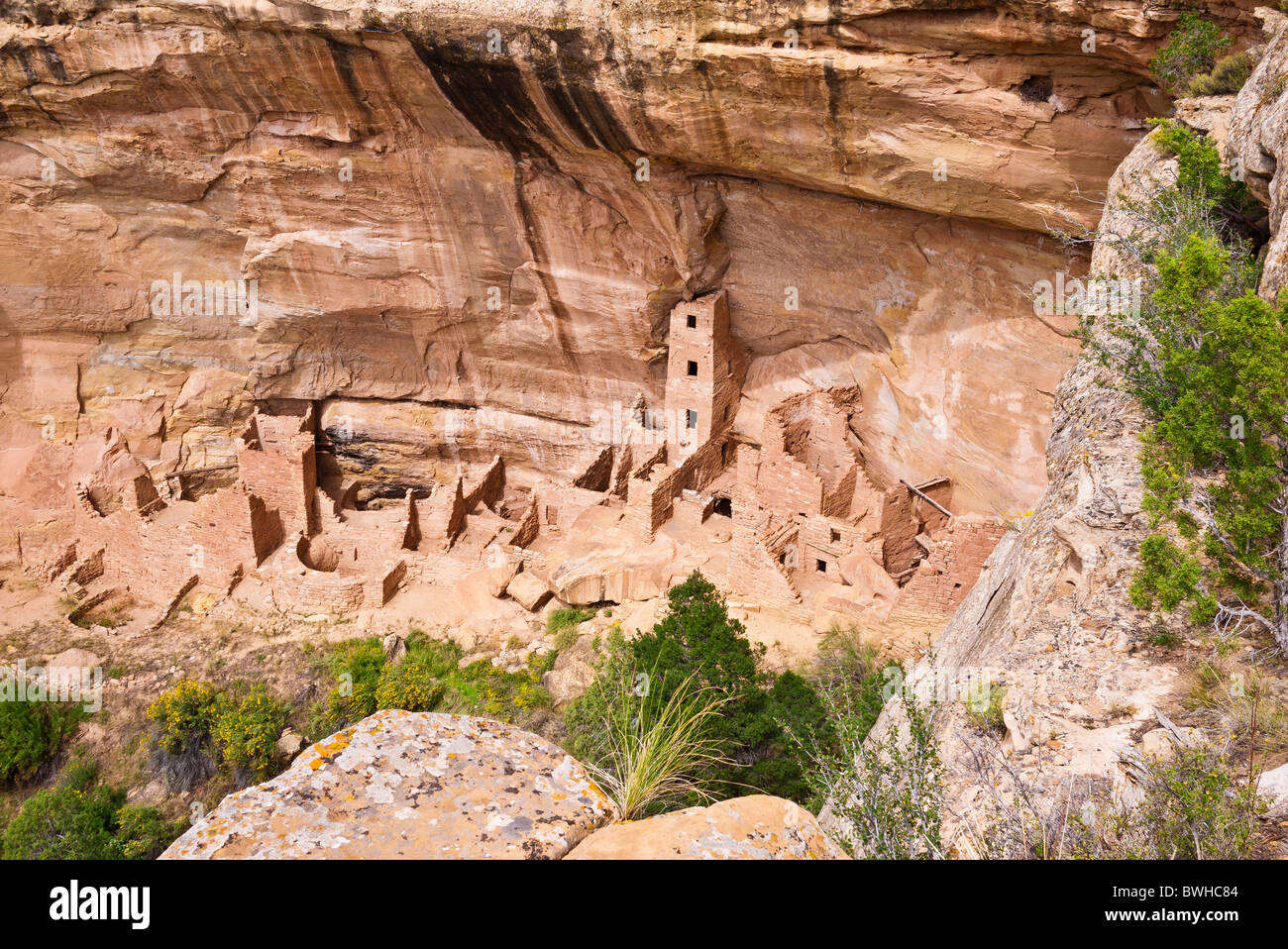 Square Tower House Ruin, Mesa Verde National Park, Colorado Stock Photo ...
