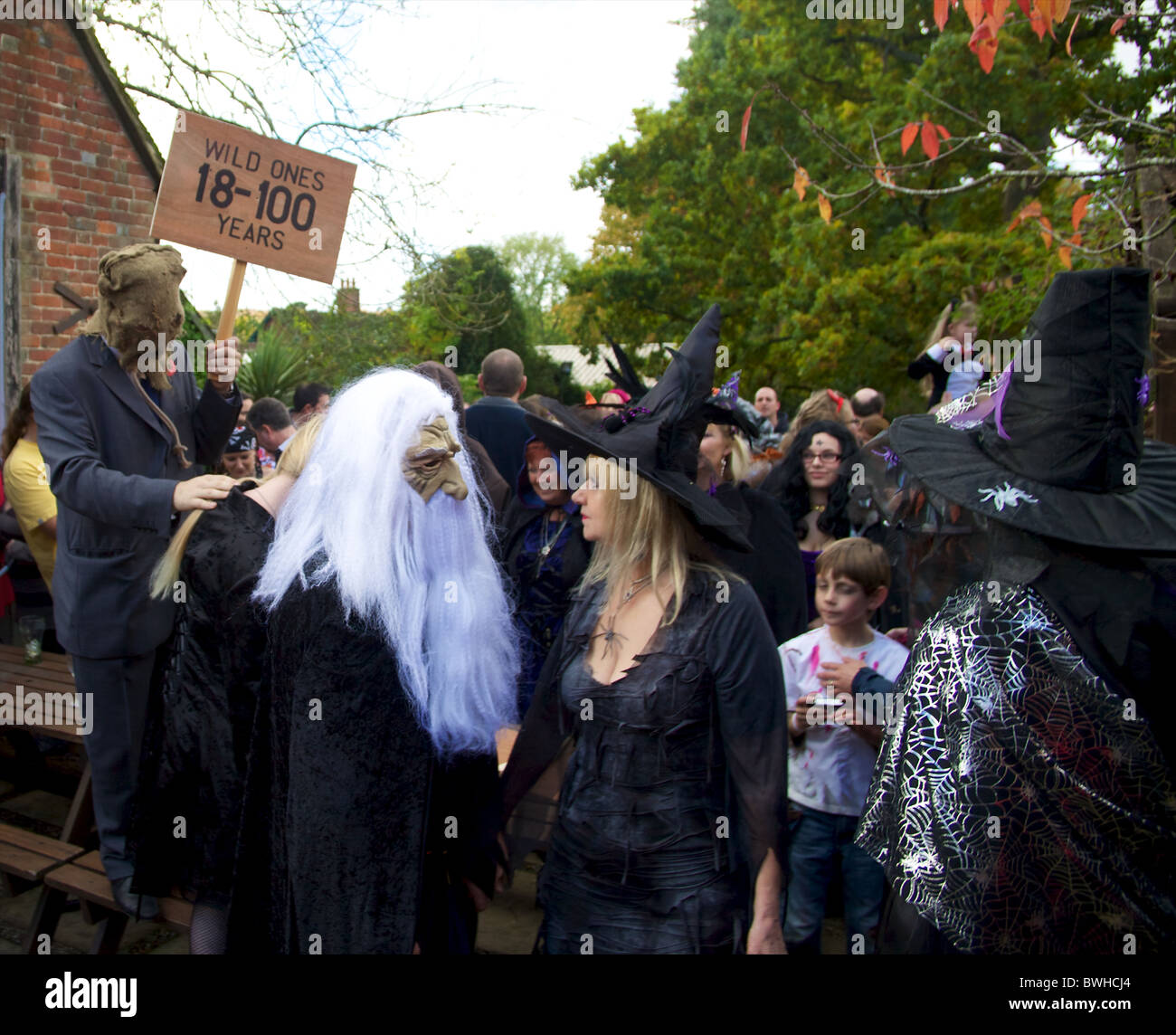 Halloween festival in Burley in the New Forest England Stock Photo - Alamy