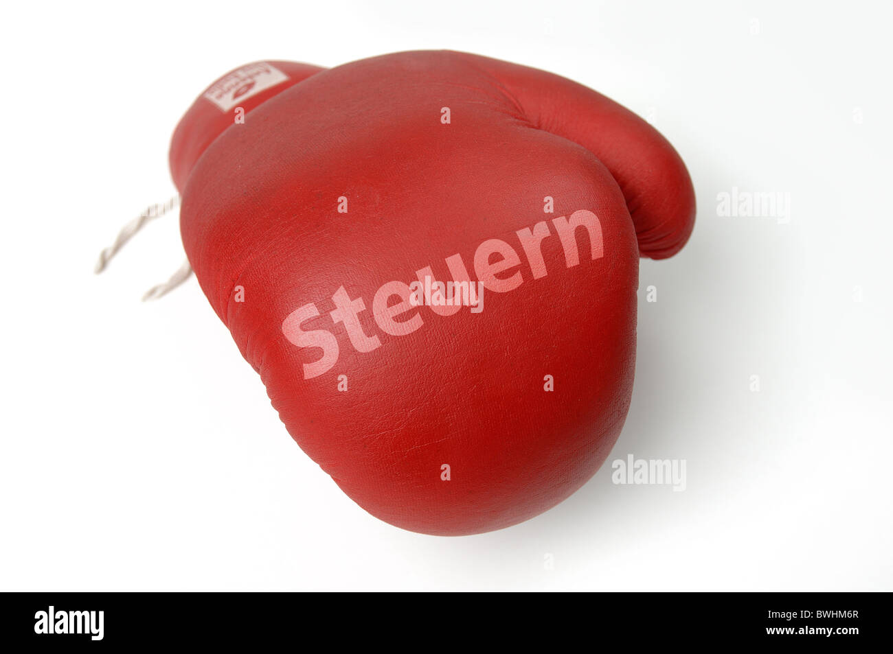 Red boxing glove Stock Photo