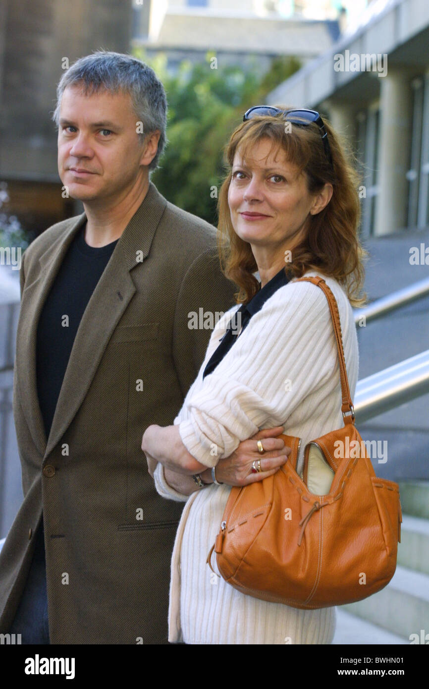 American actors Tim Robbins and Susan Sarandon, in Edinburgh, Scotland Stock Photo