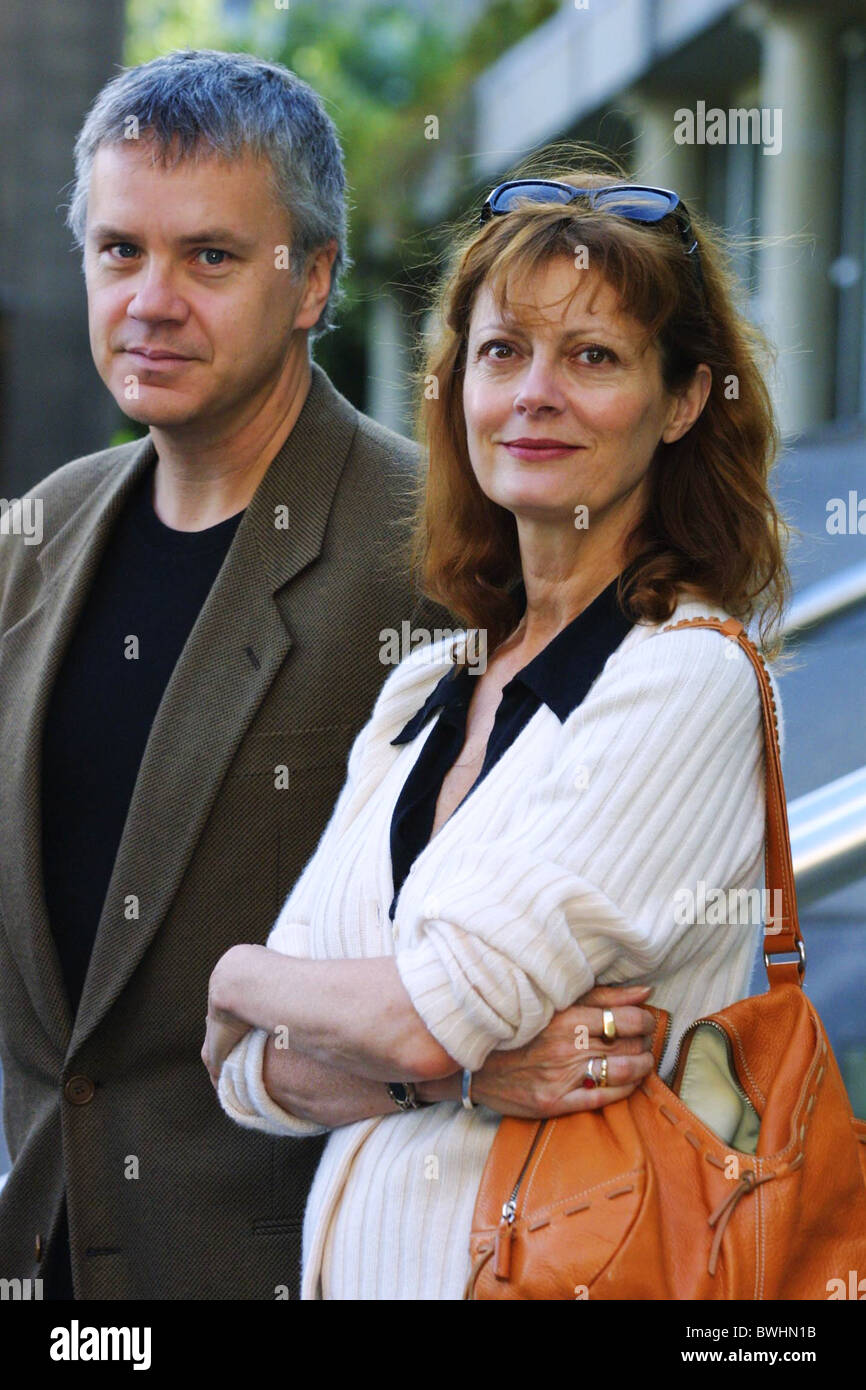 American actors Tim Robbins and Susan Sarandon, in Edinburgh, Scotland Stock Photo