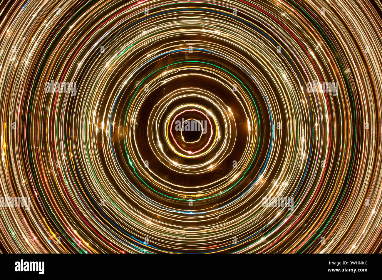 lights spinning around in circle shape Stock Photo Alamy