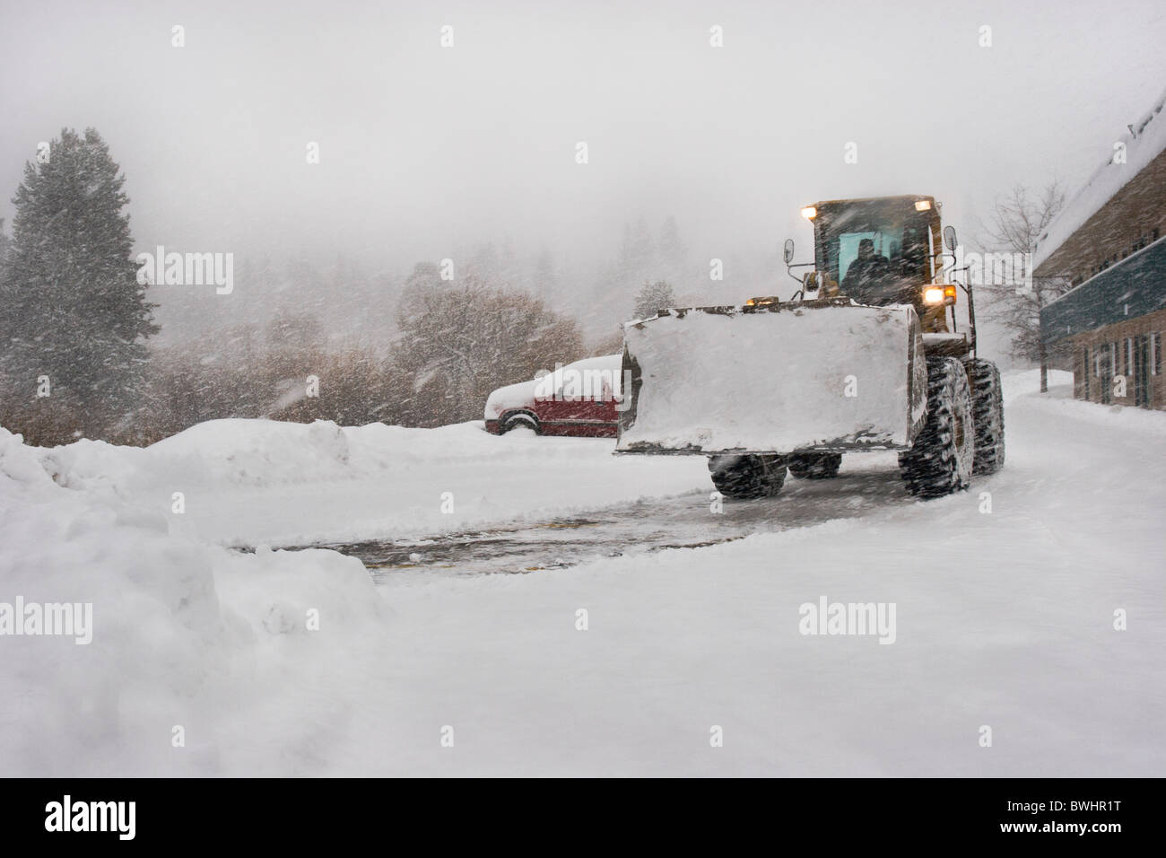 Front end loader earth moving equipment hires stock photography and