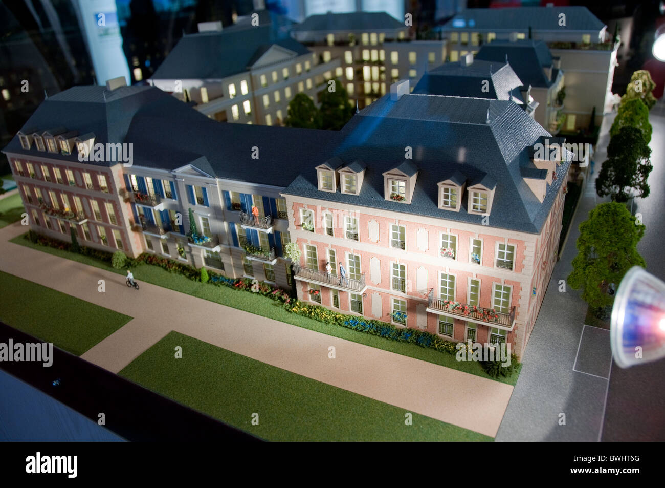 Paris, France House Sales, Interior View of Architectural Models Real Estate Trade Show