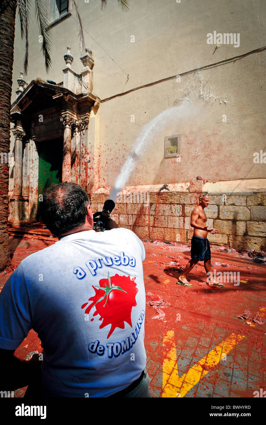 Tomato throwing festival La Tomatina tomato festival Bunol, Valencia
