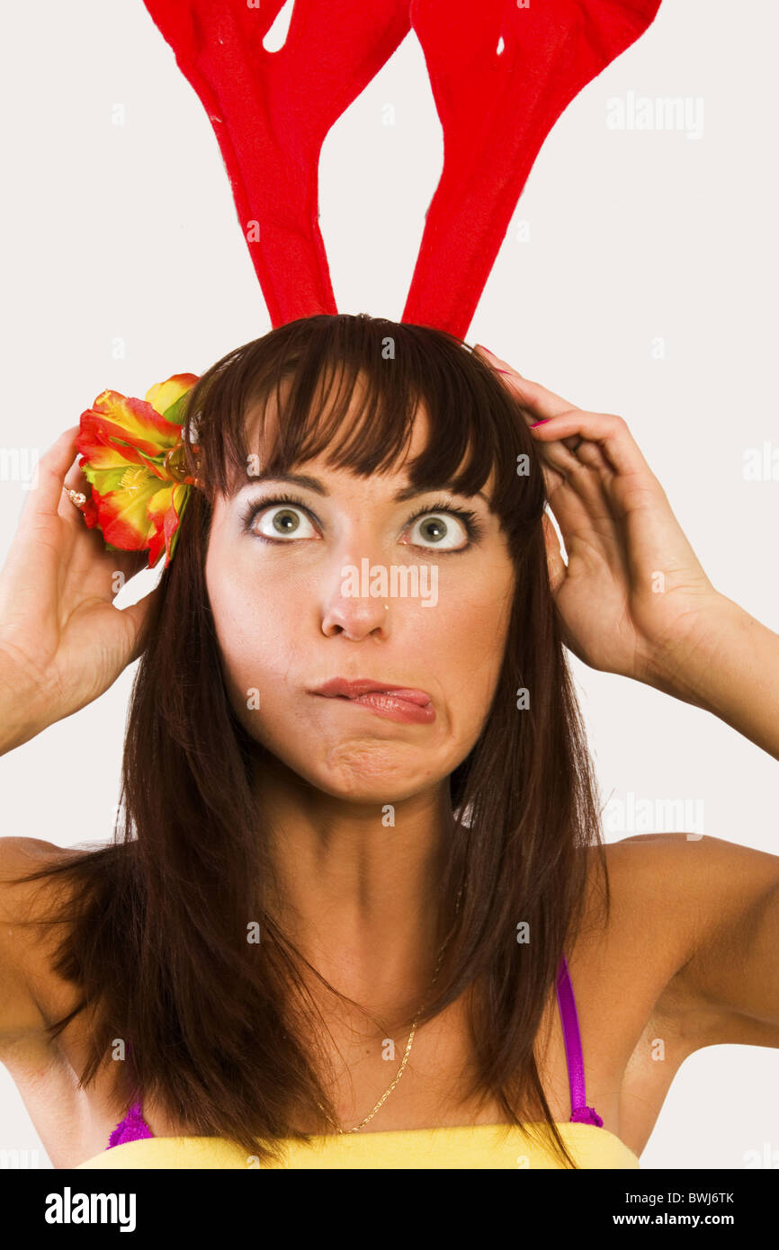 christmas reindeer antlers headband