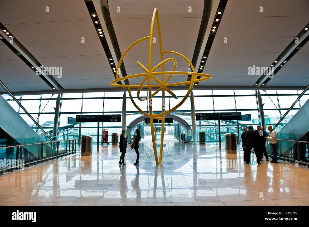 Terminal 2 Dublin International Airport, Arrivals. Stock Photo