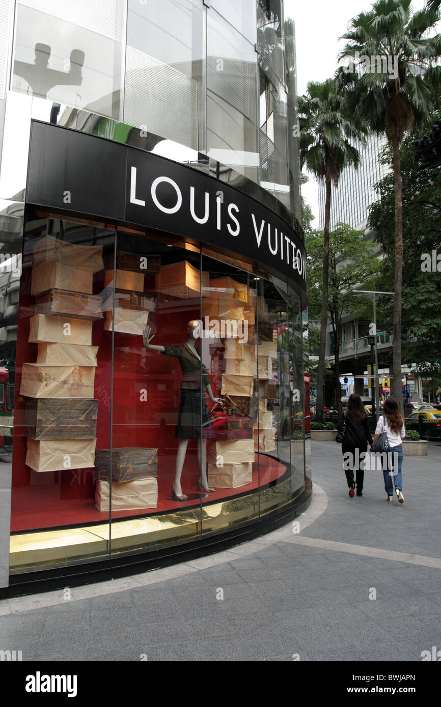 Louis Vuitton shop at Gaysorn plaza , Bangkok , Thailand Stock