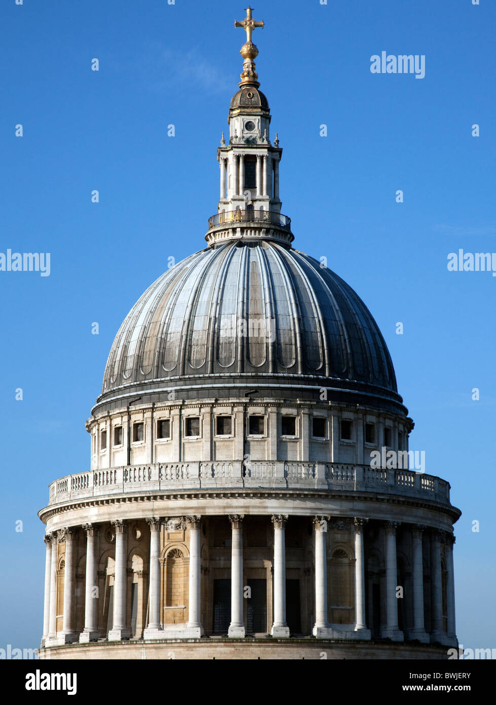 St Paul's Cathedral, London from roof of One New Change shopping centre Stock Photo
