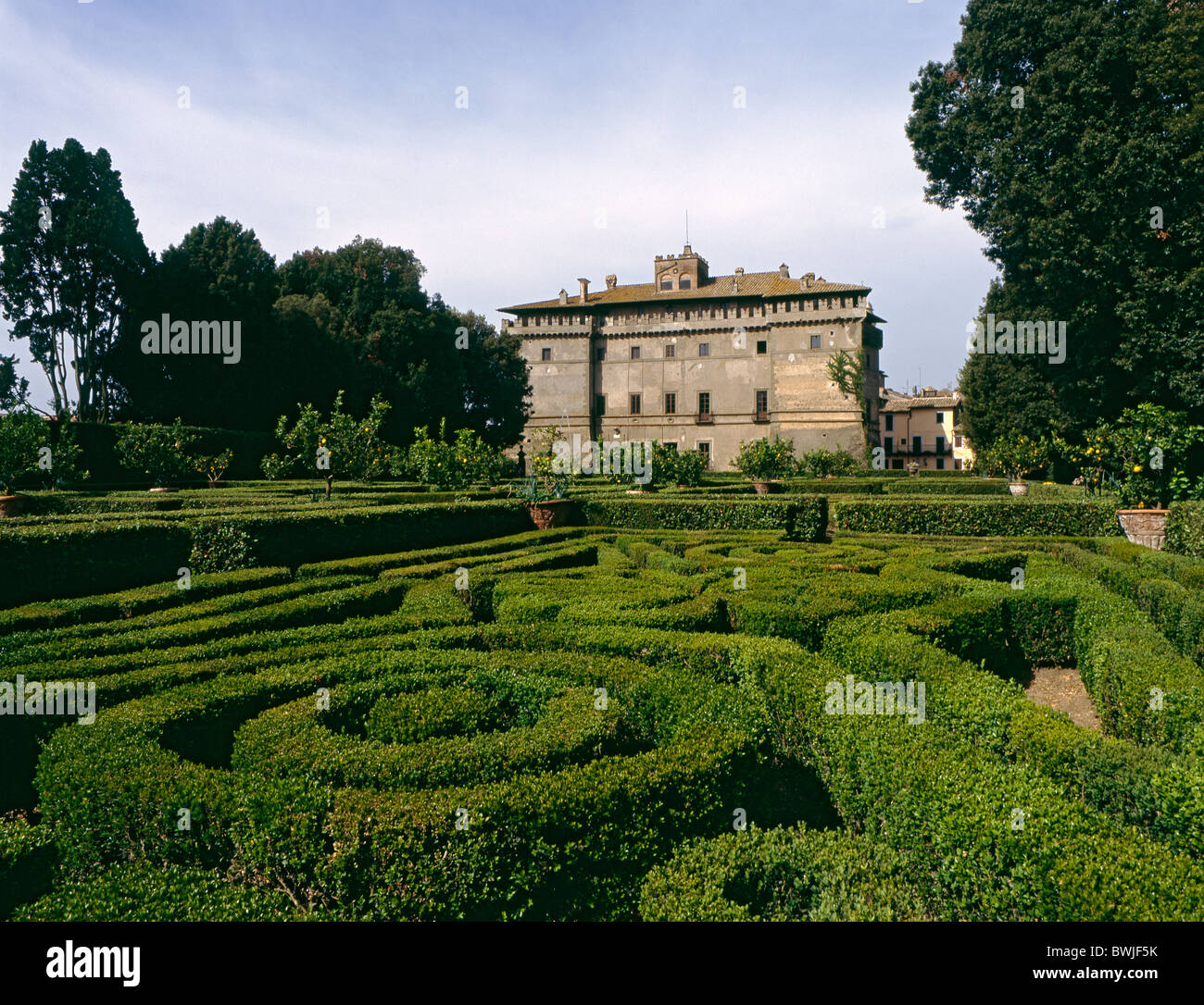 Castello Ruspoli, Vignanello, Viterbo, Latium, Italy Stock Photo