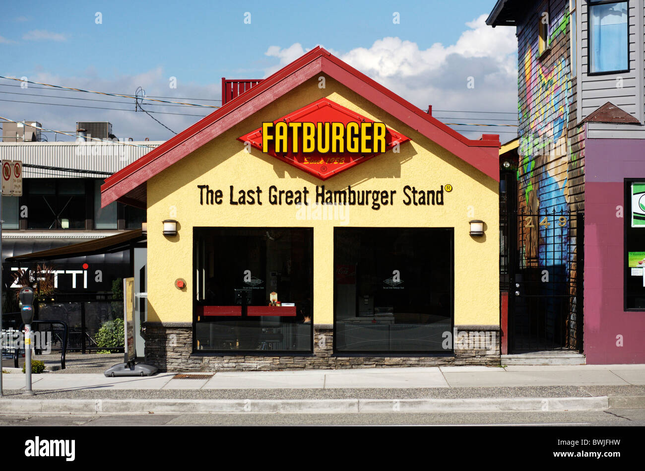 A Fatburger fast food restaurant in Vancouver, British Columbia, Canada  Stock Photo - Alamy