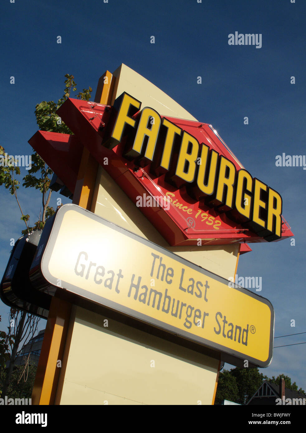A Fatburger fast food restaurant in Vancouver, British Columbia, Canada Stock Photo