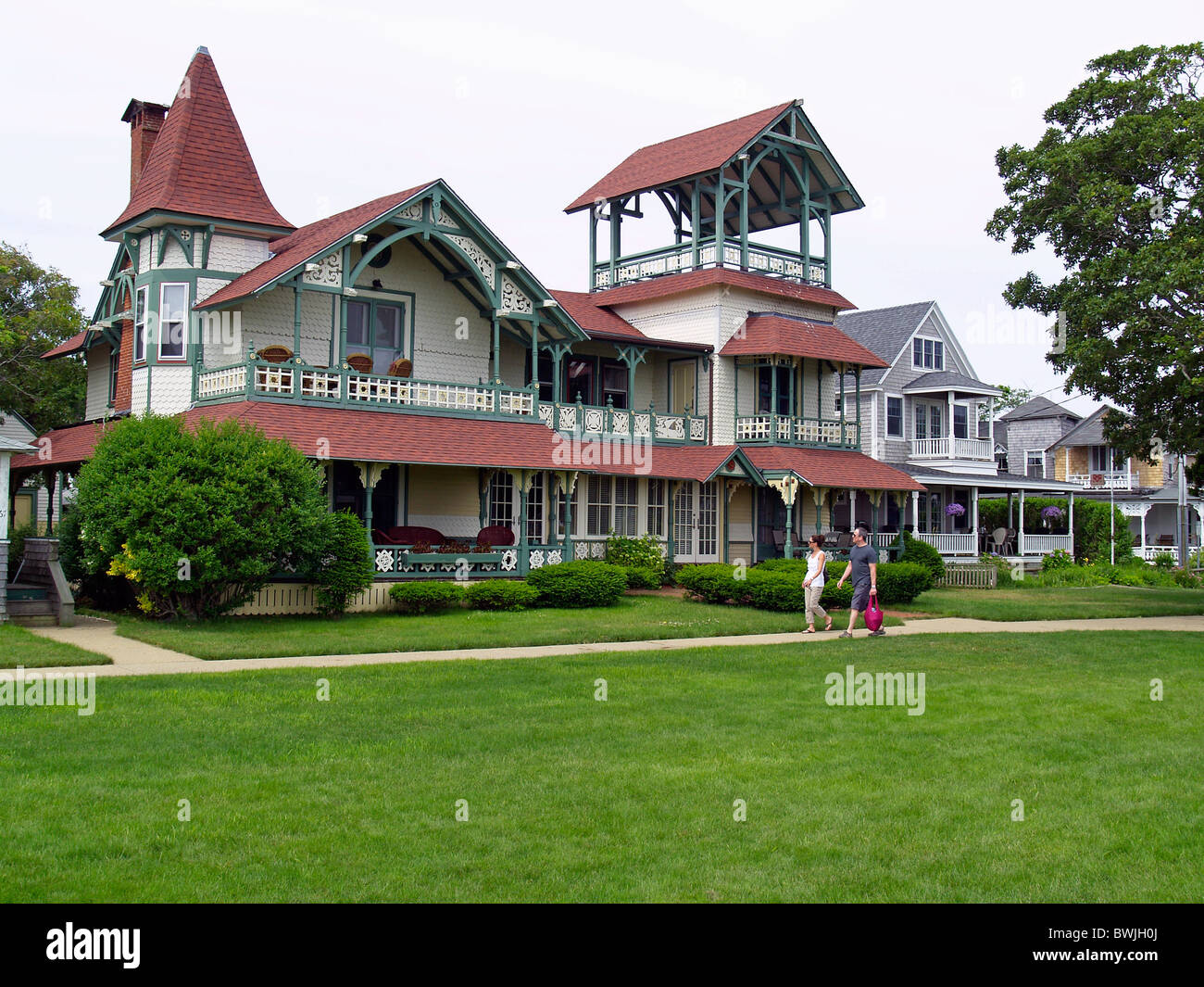 Seasonal home at Oak Bluffs, Martha's Vineyard,Massachusetts Stock