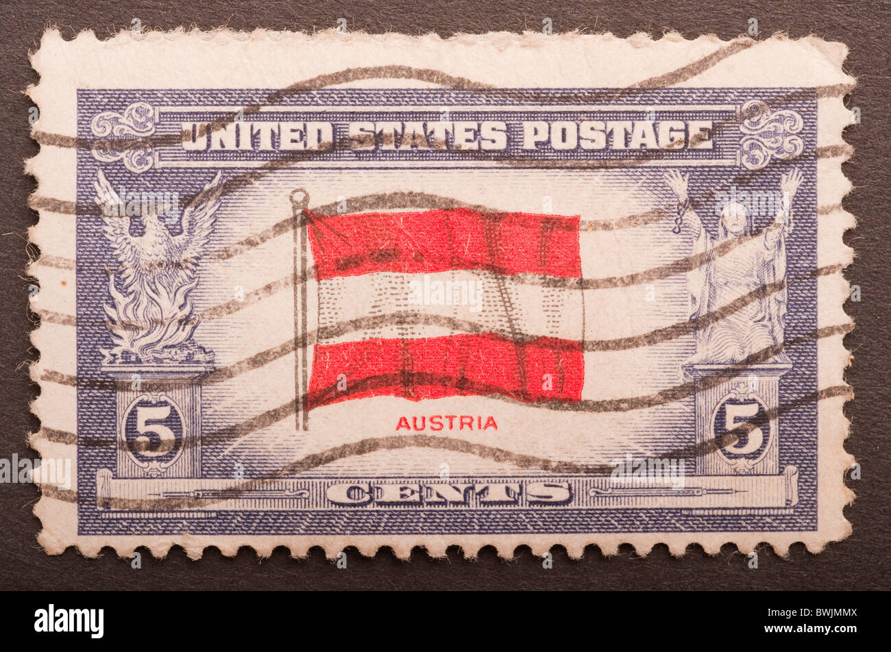 Postage stamp us usa united states of america austria austrian hires