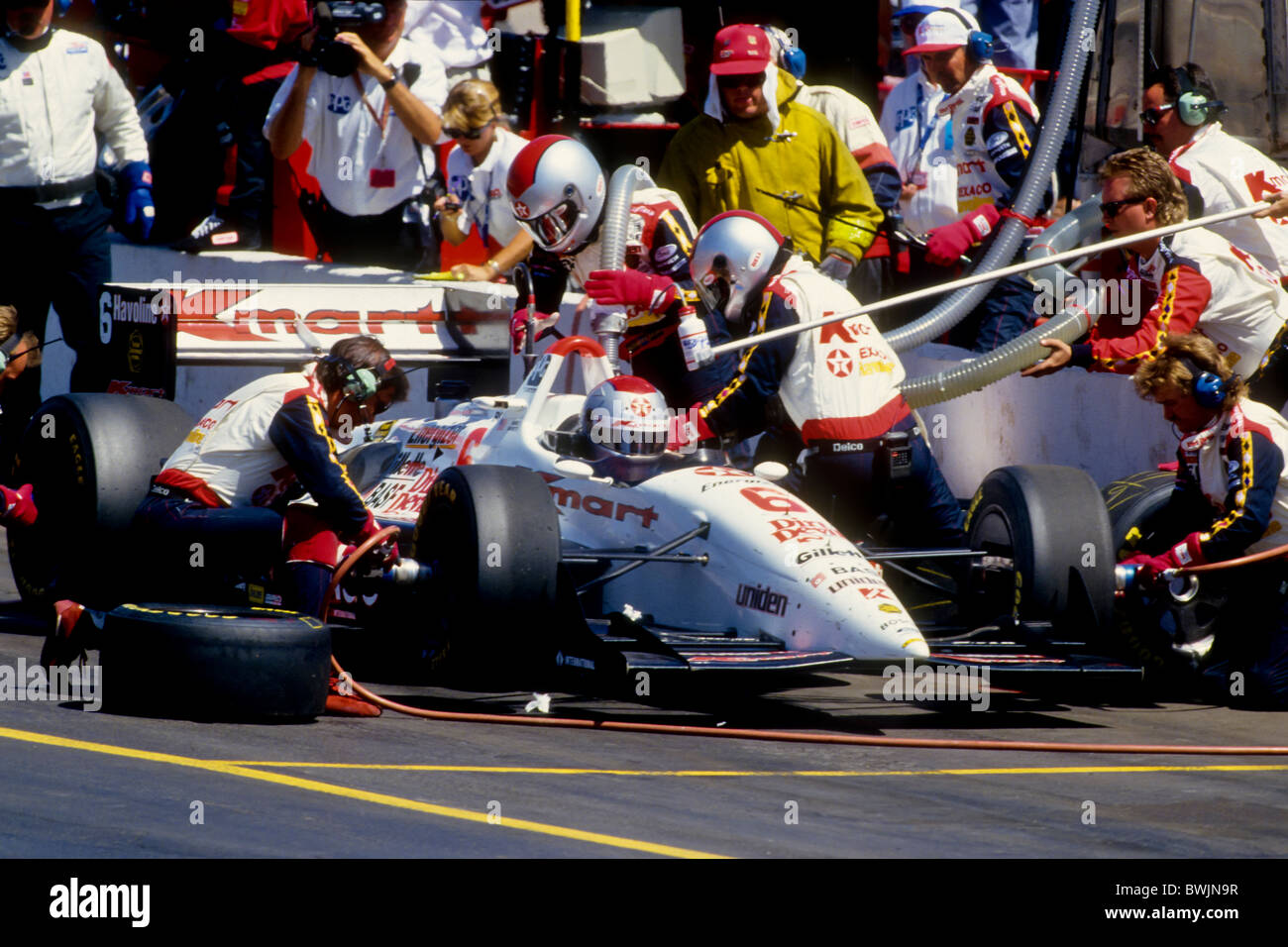 Mario Andretti during the 1993 cart Valvoline 200 in Phoenix, AR. Stock Photo