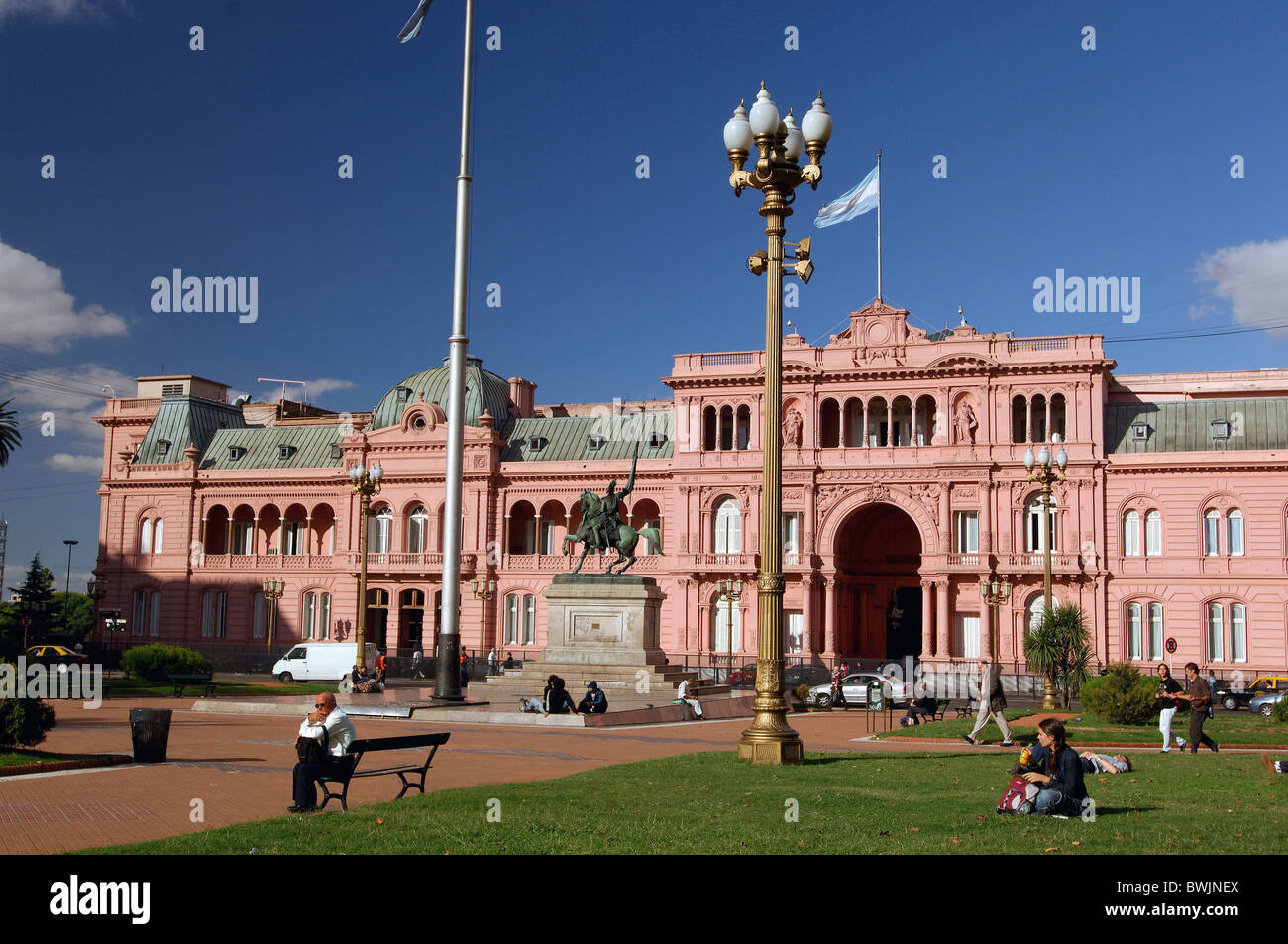 Casa Rosada Casa de Gobierno Plaza de Mayo Centro Centre Buenos Aires Argentina South America Stock Photo