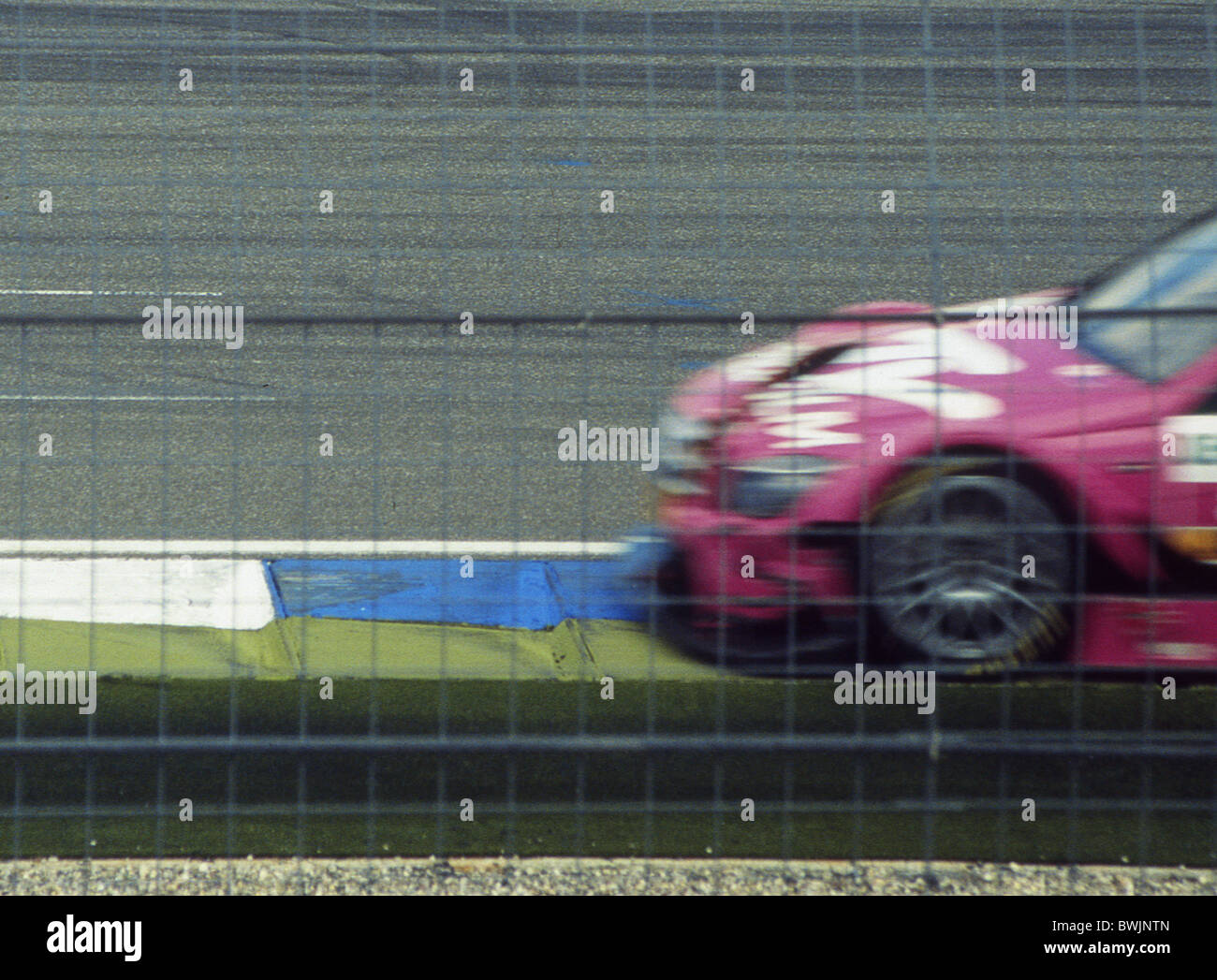 Caption of a DTM race car Stock Photo