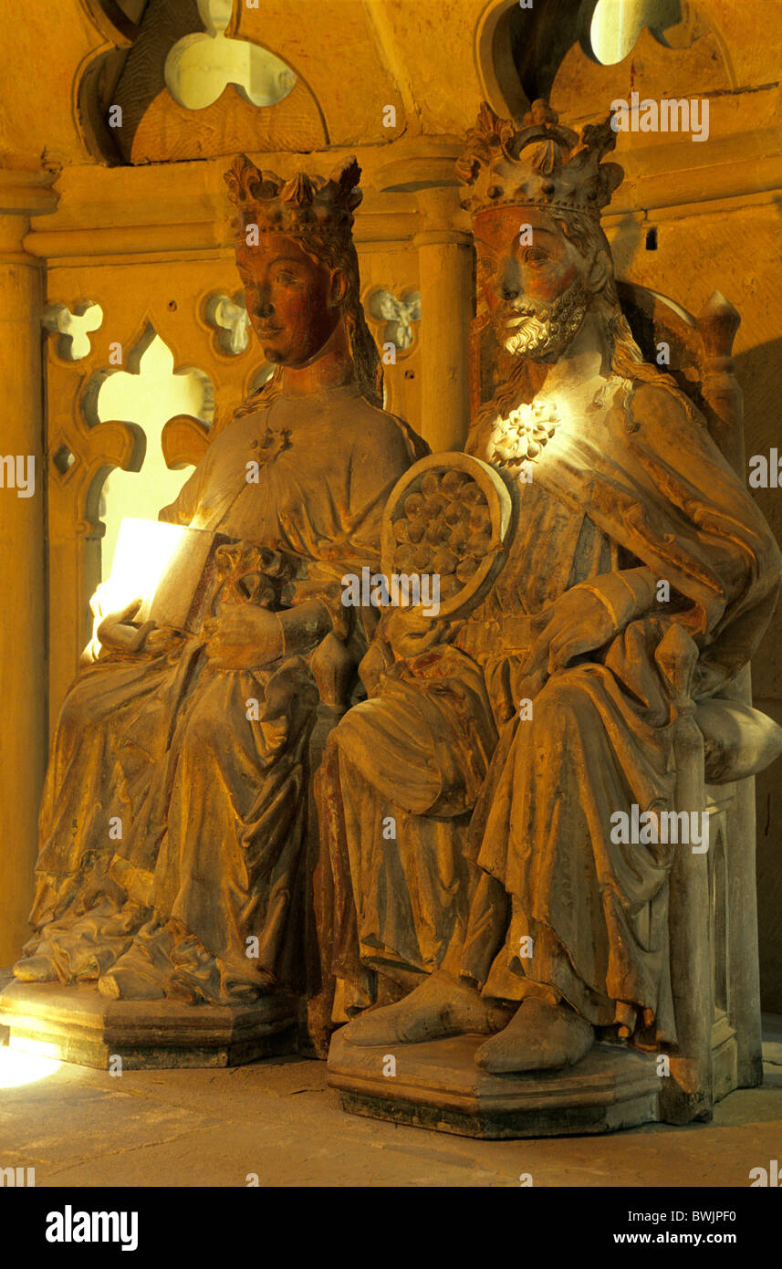 Europe, Germany, Saxony-Anhalt, Magdeburg, Magdeburg Cathedral, the Royal Couple Stock Photo