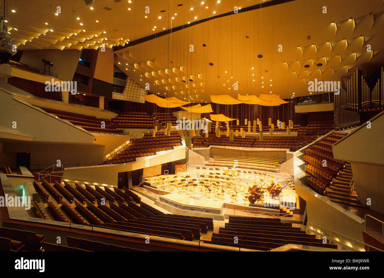 Europe, Germany, Berlin, interior view of the Berliner Philharmonie Stock Photo