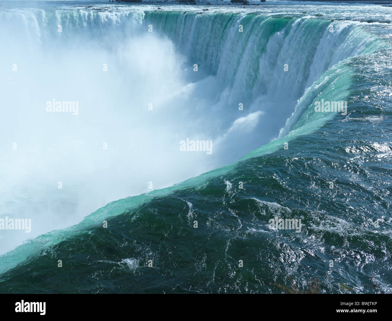 Beautiful fall nature scenery of Niagara Falls Canadian Horseshoe Stock Photo