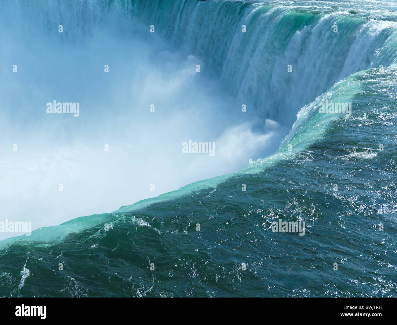 Beautiful nature scenery of Niagara Falls Canadian Horseshoe waterfall Stock Photo