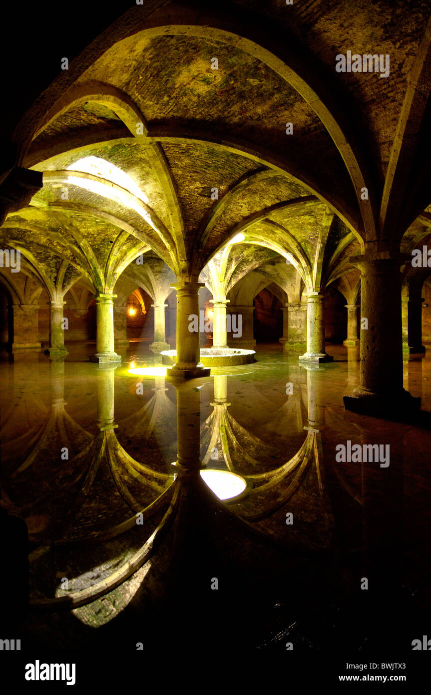 tank vault water incidence of light Citerne Portugaise Cite Portugaise Old Town El Jadida Morocco Africa Nor Stock Photo
