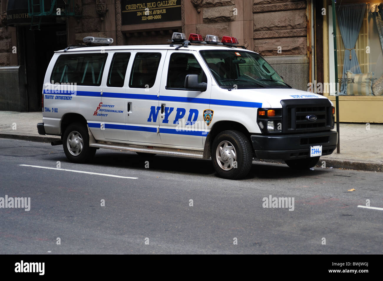 NYPD Van New York City Stock Photo