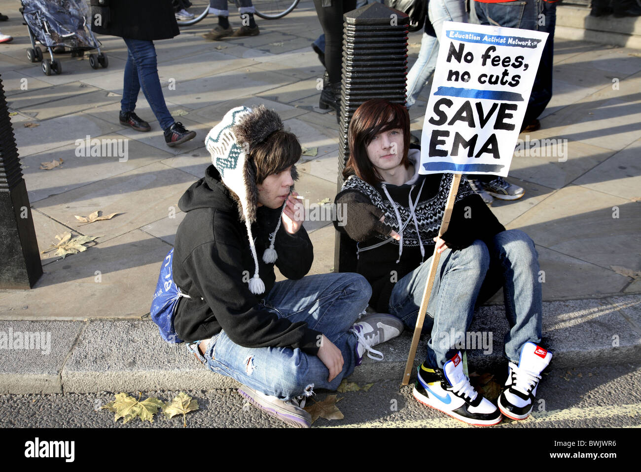 Student protest against tuition fees Stock Photo - Alamy