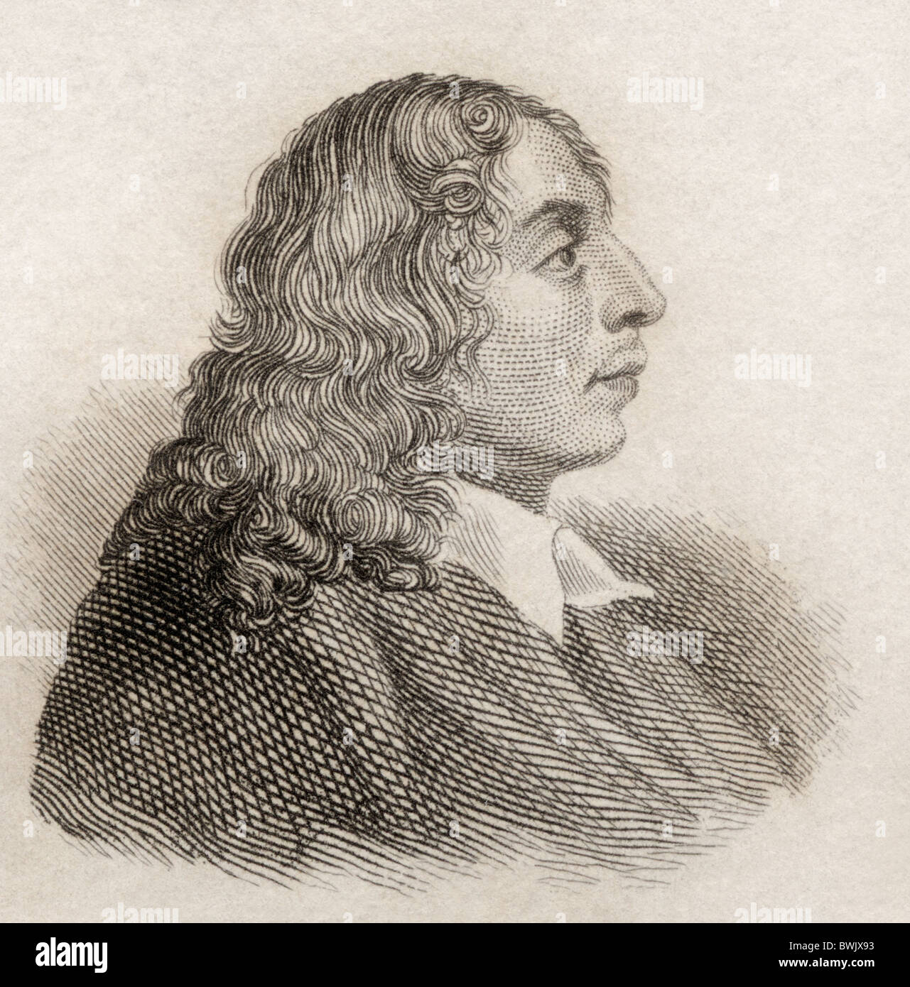 Salvator Rosa, 1615to 1673. Italian Baroque painter, poet and printmaker. Stock Photo
