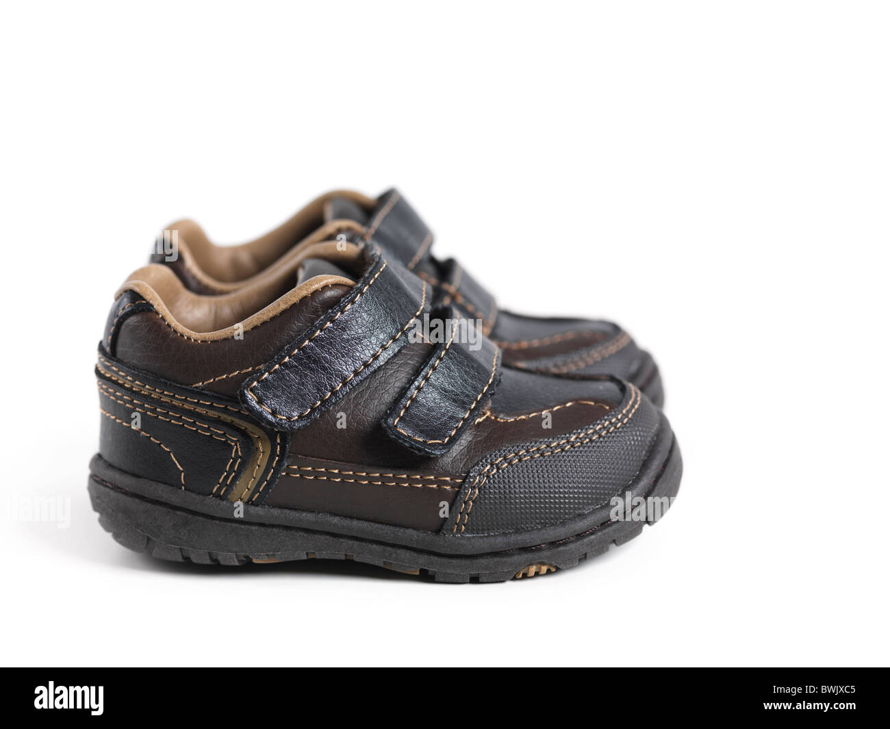 Winter baby shoes isolated on white background Stock Photo - Alamy