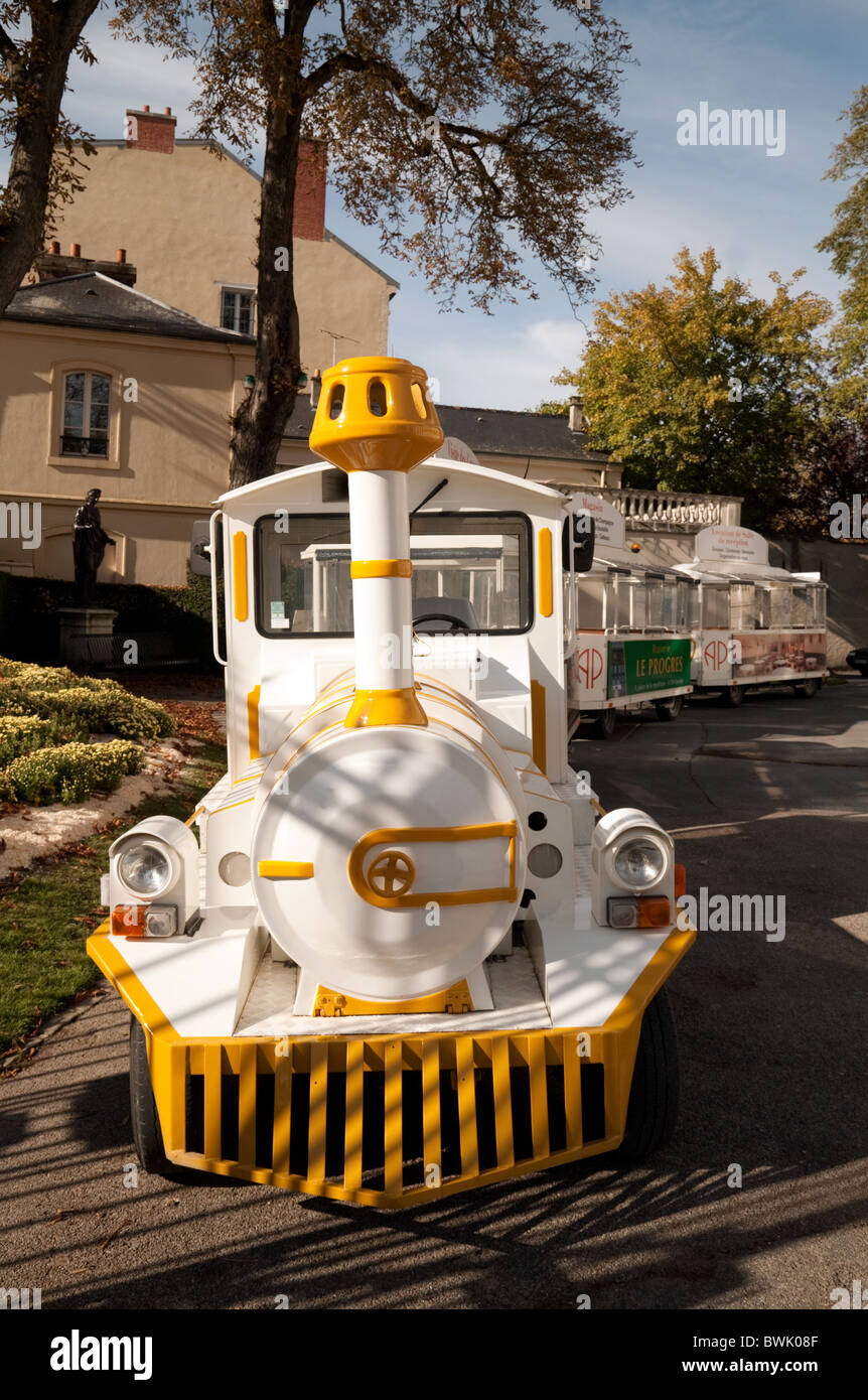 The tourist train, Epernay, Marne, Northern France Stock Photo